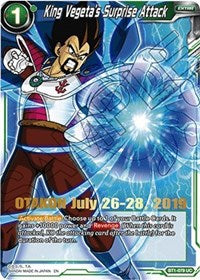 King Vegeta's Surprise Attack (OTAKON 2019) (BT1-079) [Promotion Cards] | Nerdhalla Games