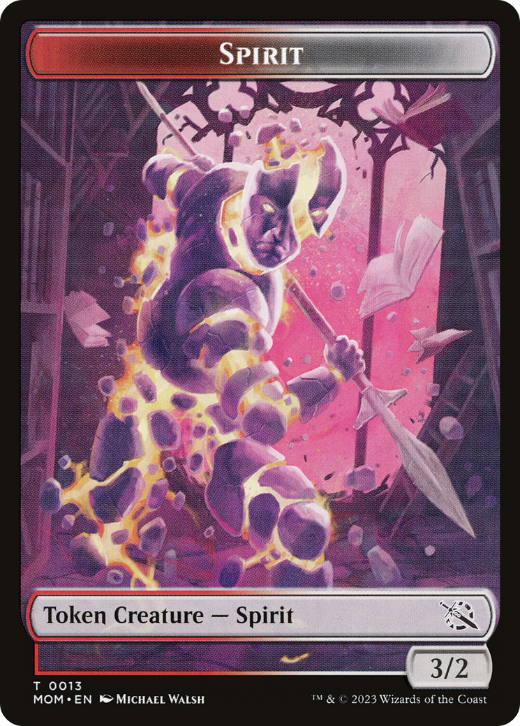 Elemental (09) // Spirit (13) Double-Sided Token [March of the Machine Tokens] | Nerdhalla Games