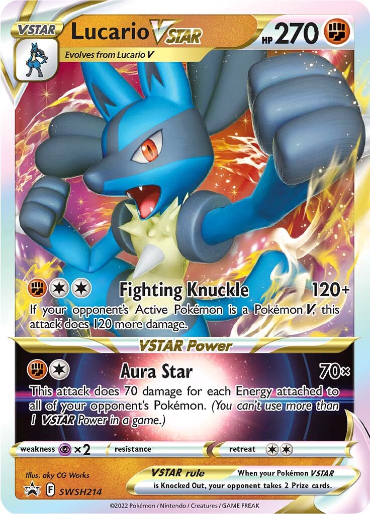 Lucario VSTAR (SWSH214) [Sword & Shield: Black Star Promos] | Nerdhalla Games