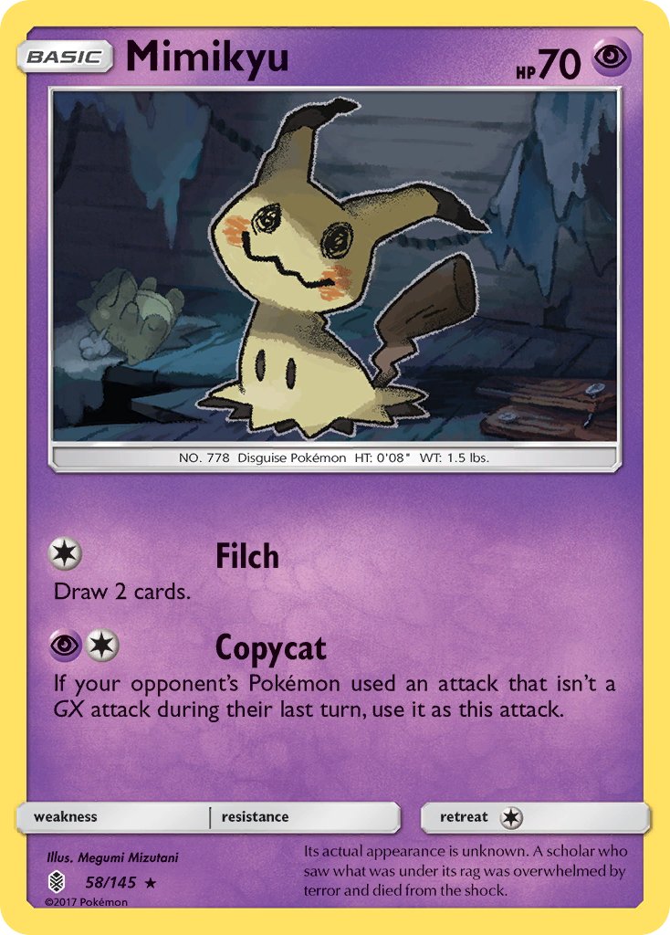 Mimikyu (58/145) (Theme Deck Exclusive) [Sun & Moon: Guardians Rising] | Nerdhalla Games