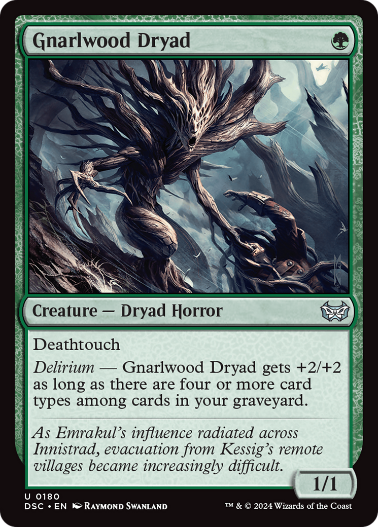 Gnarlwood Dryad [Duskmourn: House of Horror Commander] | Nerdhalla Games