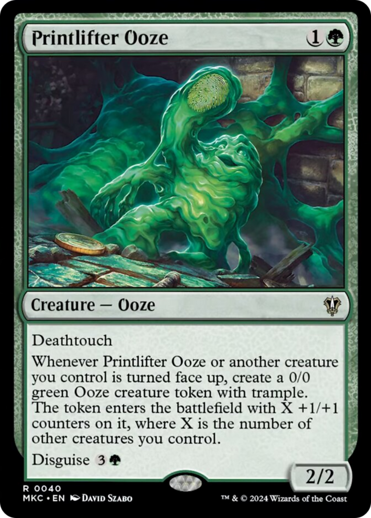 Printlifter Ooze [Murders at Karlov Manor Commander] | Nerdhalla Games