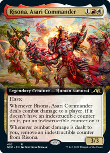 Risona, Asari Commander (Extended Art) [Kamigawa: Neon Dynasty] | Nerdhalla Games