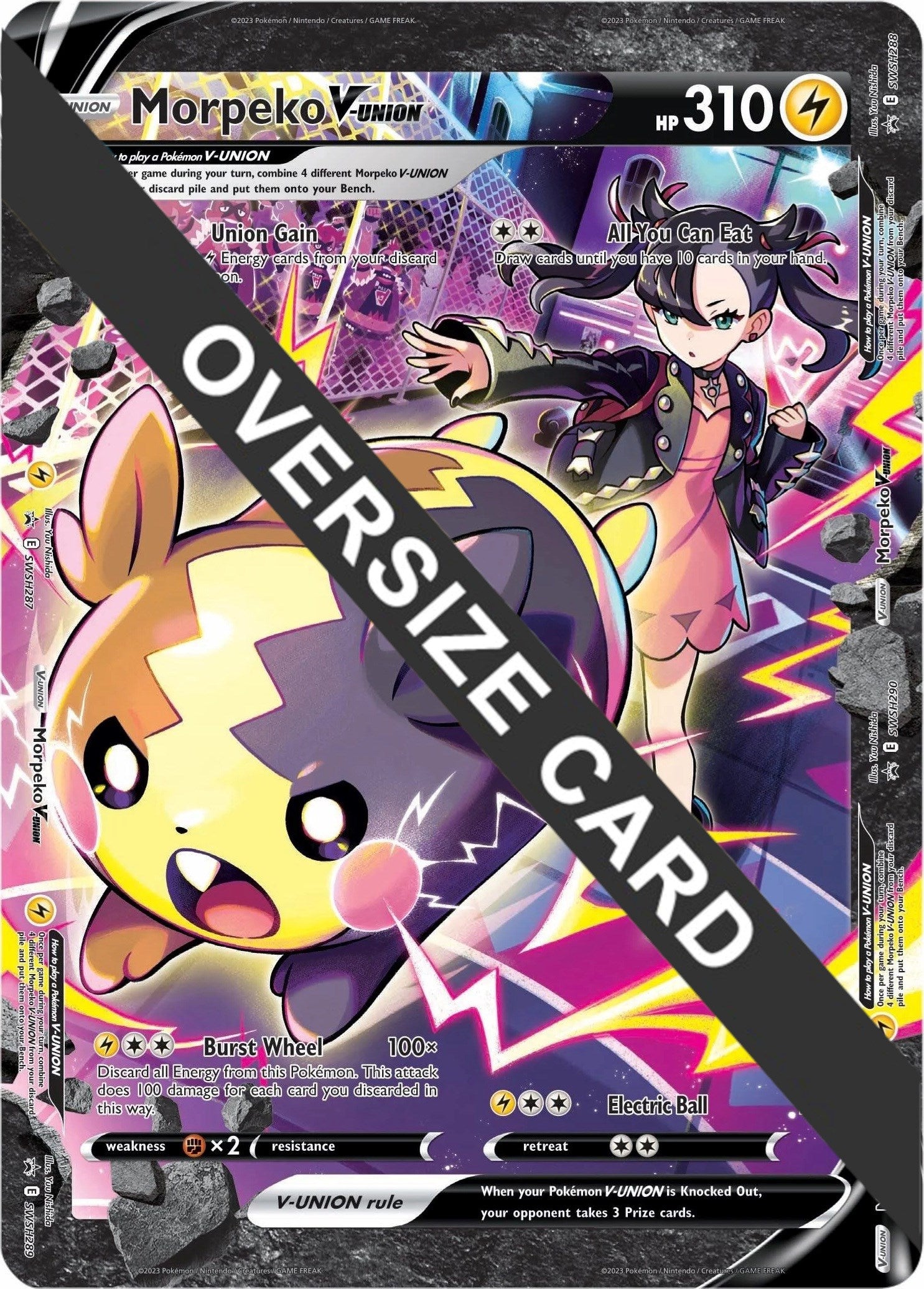 Morpeko V-UNION (SWSH287-290) (Jumbo Card) [Sword & Shield: Black Star Promos] | Nerdhalla Games