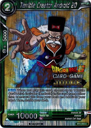 Terrible Creator Android 20 (BT2-093) [Judge Promotion Cards] | Nerdhalla Games