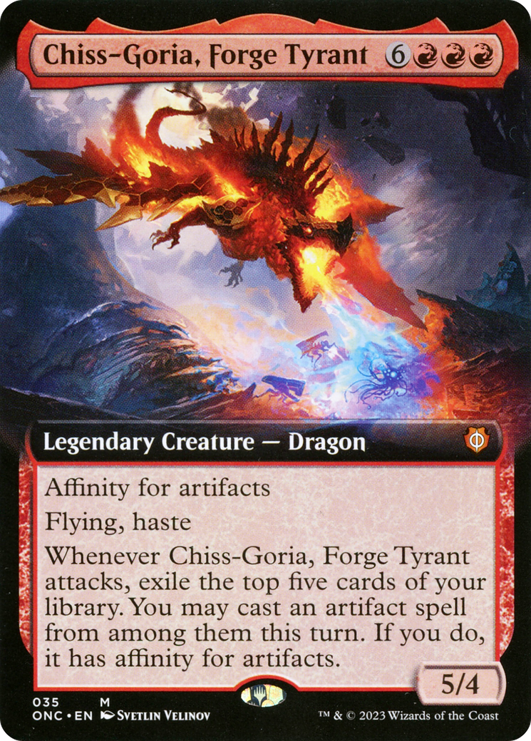 Chiss-Goria, Forge Tyrant (Extended Art) [Phyrexia: All Will Be One Commander] | Nerdhalla Games