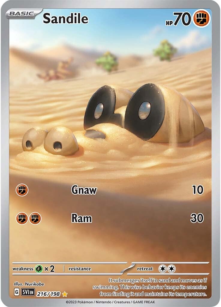 Sandile (216/198) [Scarlet & Violet: Base Set] | Nerdhalla Games