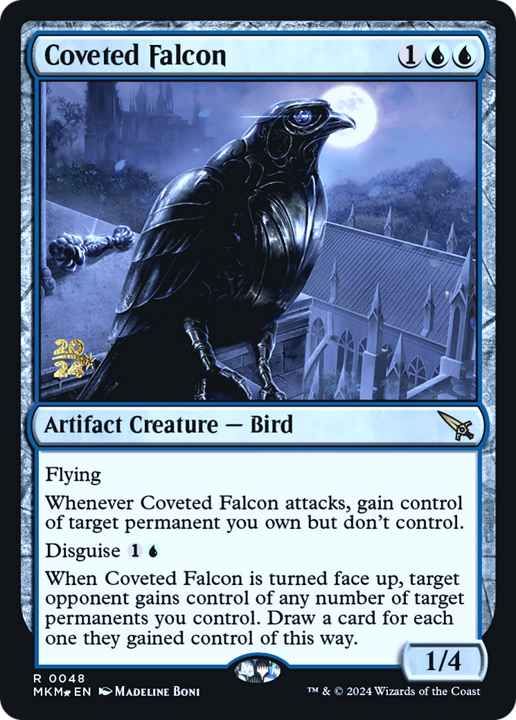 Coveted Falcon [Murders at Karlov Manor Prerelease Promos] | Nerdhalla Games