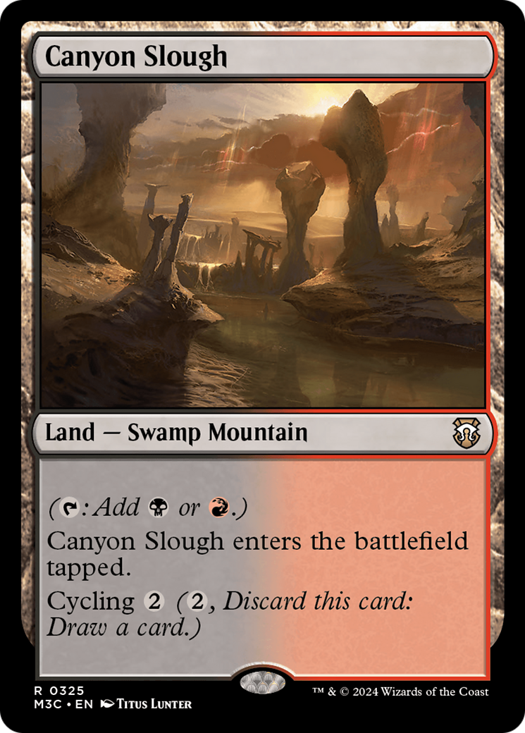 Canyon Slough (Ripple Foil) [Modern Horizons 3 Commander] | Nerdhalla Games