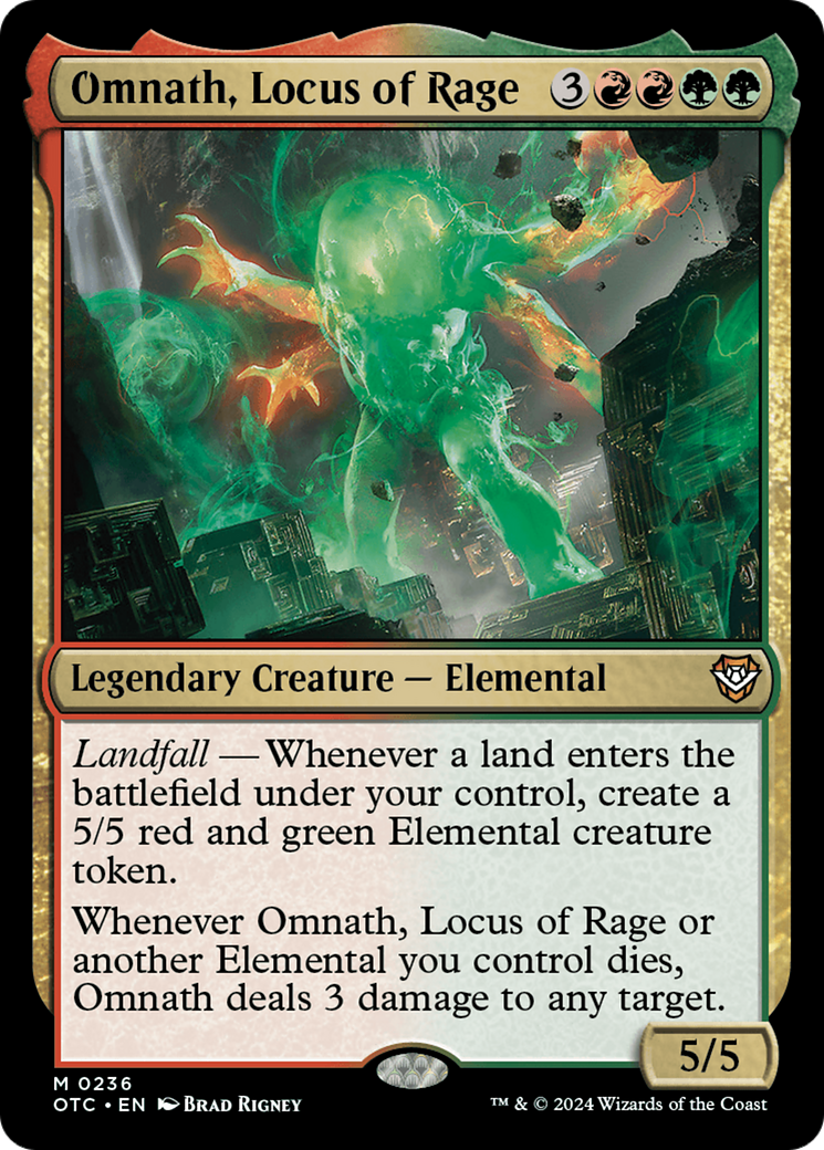 Omnath, Locus of Rage [Outlaws of Thunder Junction Commander] | Nerdhalla Games