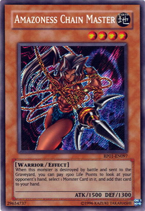 Amazoness Chain Master [RP01-EN097] Secret Rare | Nerdhalla Games