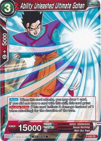 Ability Unleashed Ultimate Gohan (P-020) [Promotion Cards] | Nerdhalla Games