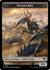 Sliver Army // Sliver Double-Sided Token [Commander Masters Tokens] | Nerdhalla Games