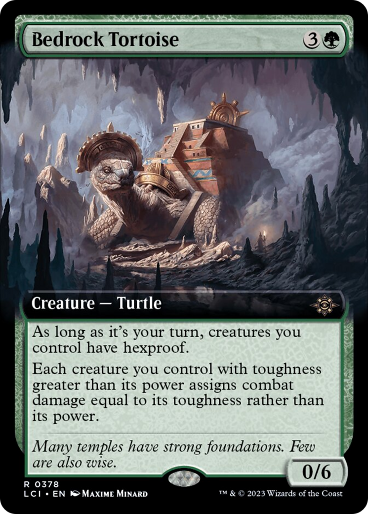 Bedrock Tortoise (Extended Art) [The Lost Caverns of Ixalan] | Nerdhalla Games