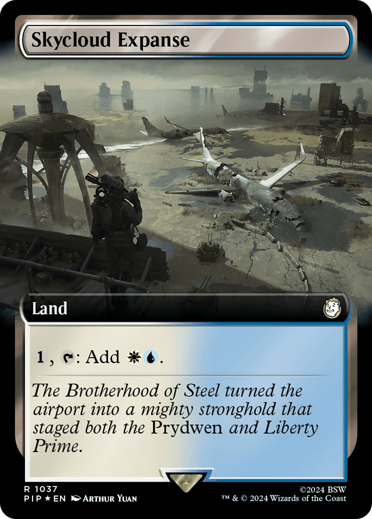 Skycloud Expanse (Extended Art) (Surge Foil) [Fallout] | Nerdhalla Games