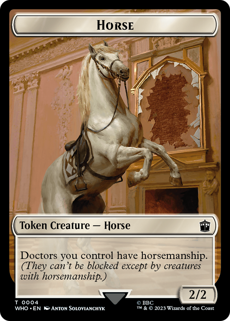 Horse // Treasure (0028) Double-Sided Token [Doctor Who Tokens] | Nerdhalla Games