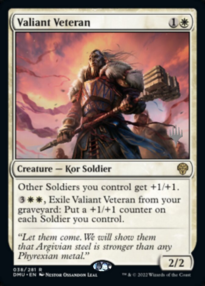 Valiant Veteran (Promo Pack) [Dominaria United Promos] | Nerdhalla Games