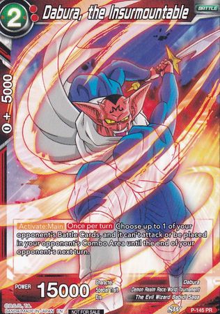 Dabura, the Insurmountable (Power Booster: World Martial Arts Tournament) (P-145) [Promotion Cards] | Nerdhalla Games