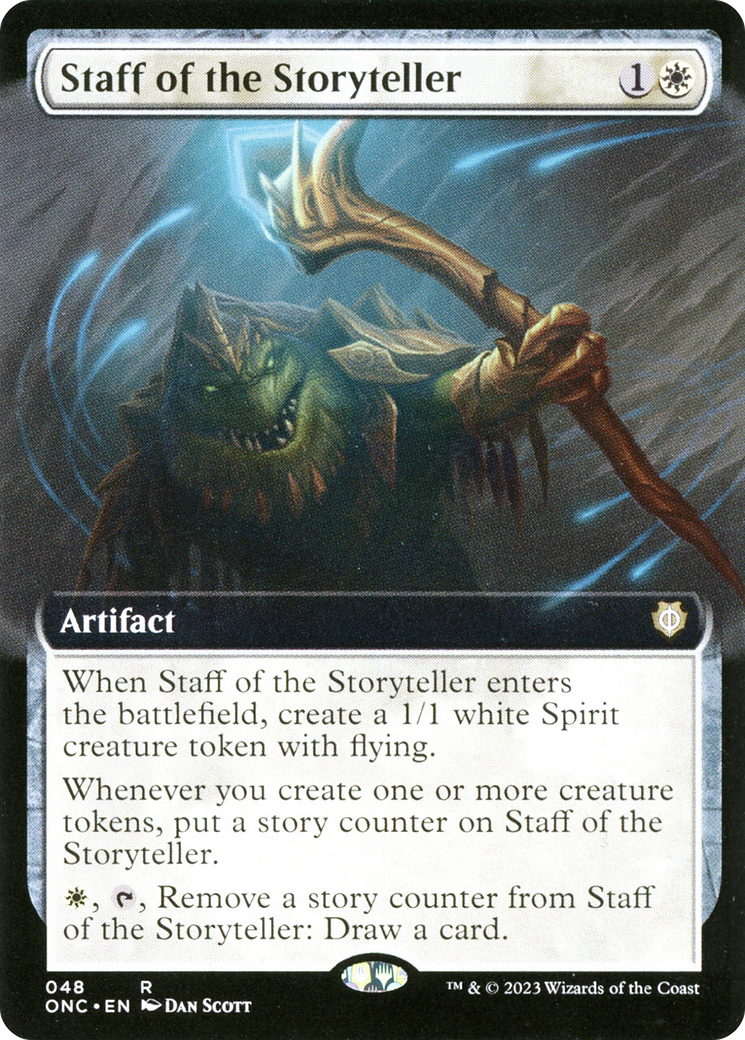 Staff of the Storyteller (Extended Art) [Phyrexia: All Will Be One Commander] | Nerdhalla Games