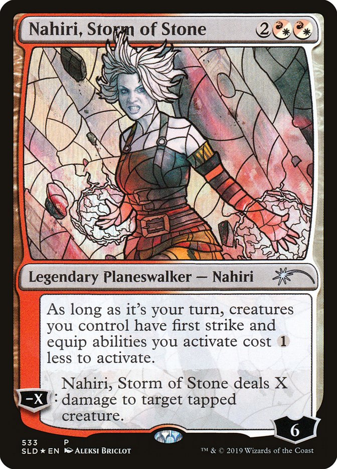 Nahiri, Storm of Stone (Stained Glass) [Secret Lair Drop Promos] | Nerdhalla Games