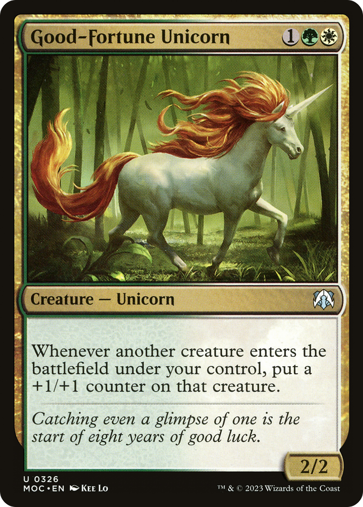 Good-Fortune Unicorn [March of the Machine Commander] | Nerdhalla Games