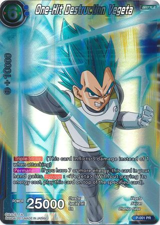 One-Hit Destruction Vegeta (P-001) [Promotion Cards] | Nerdhalla Games