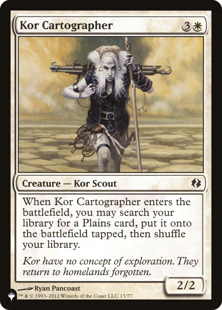 Kor Cartographer [The List Reprints] | Nerdhalla Games