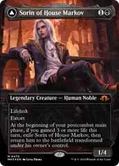 Sorin of House Markov // Sorin, Ravenous Neonate (Borderless) (Textured Foil) [Modern Horizons 3] | Nerdhalla Games