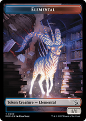 Elemental (9) // Knight Double-Sided Token [March of the Machine Tokens] | Nerdhalla Games