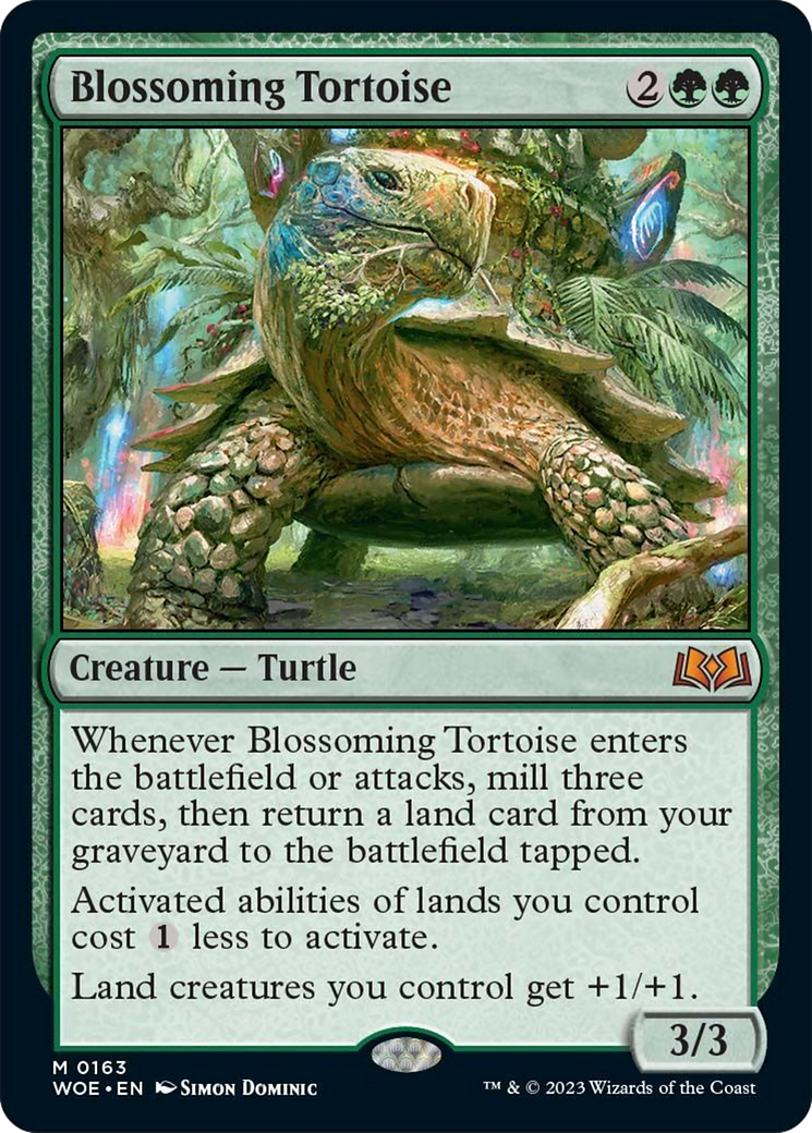 Blossoming Tortoise [Wilds of Eldraine] | Nerdhalla Games