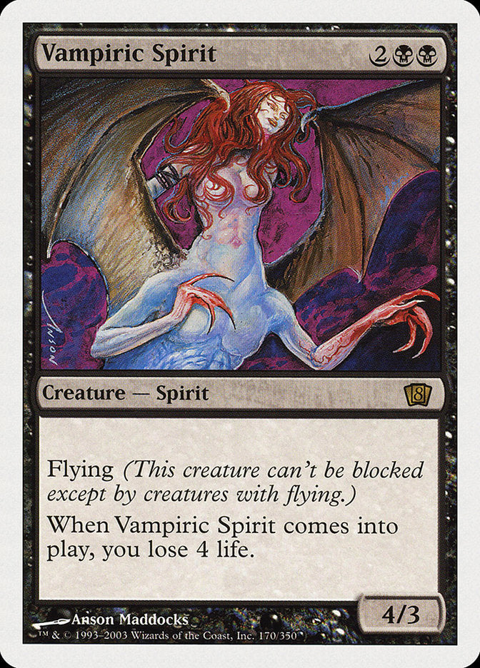 Vampiric Spirit (8th Edition) [Oversize Cards] | Nerdhalla Games