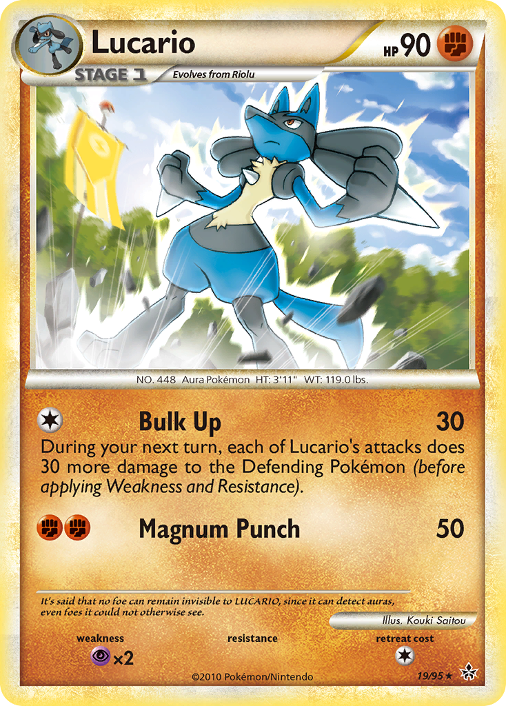 Lucario (19/95) [HeartGold & SoulSilver: Unleashed] | Nerdhalla Games