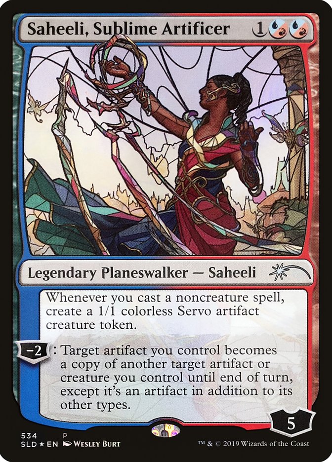 Saheeli, Sublime Artificer (Stained Glass) [Secret Lair Drop Promos] | Nerdhalla Games