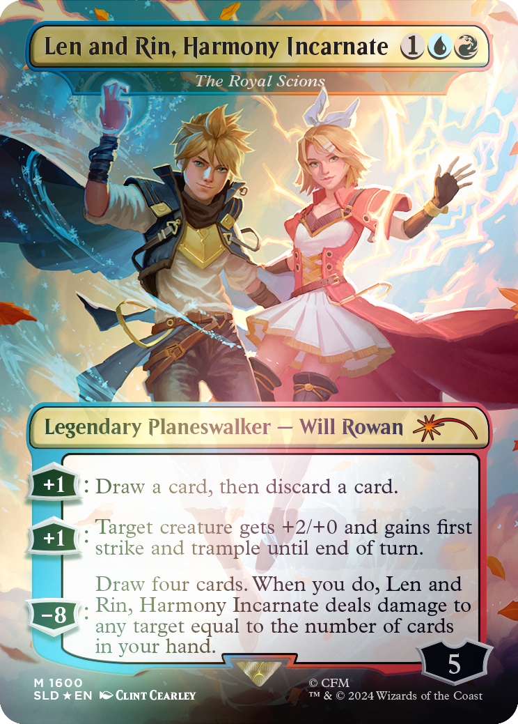 Len and Rin, Harmony Incarnate - The Royal Scions (Rainbow Foil) [Secret Lair Drop Series] | Nerdhalla Games