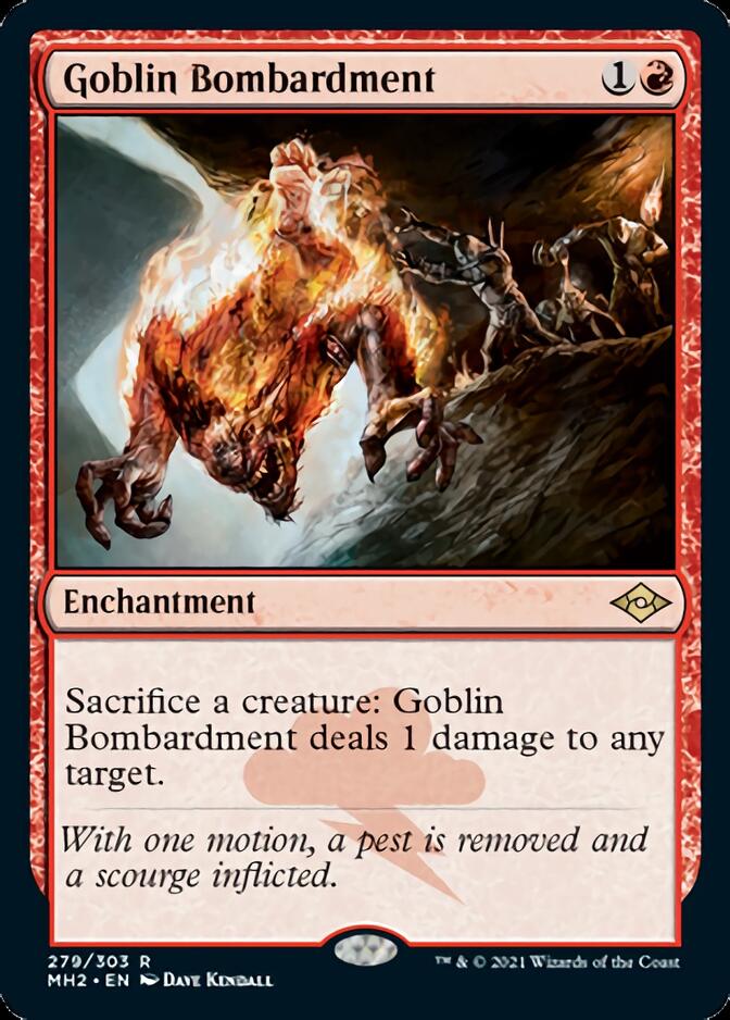 Goblin Bombardment (Foil Etched) [Modern Horizons 2] | Nerdhalla Games