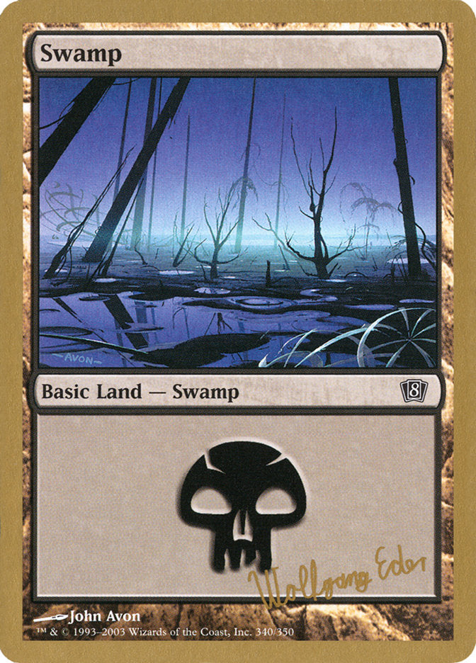 Swamp (we340) (Wolfgang Eder) [World Championship Decks 2003] | Nerdhalla Games