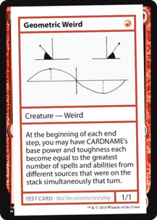 Geometric Weird (2021 Edition) [Mystery Booster Playtest Cards] | Nerdhalla Games