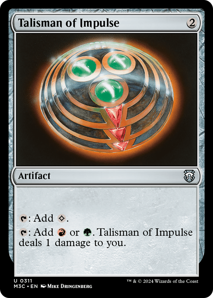 Talisman of Impulse (Ripple Foil) [Modern Horizons 3 Commander] | Nerdhalla Games