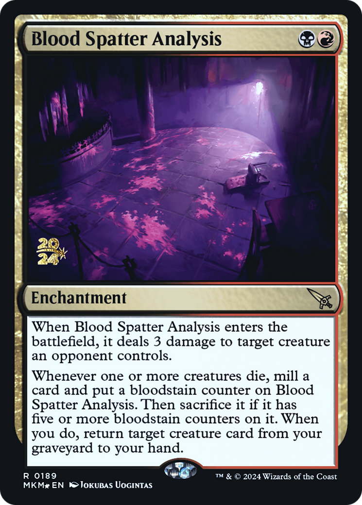 Blood Spatter Analysis [Murders at Karlov Manor Prerelease Promos] | Nerdhalla Games