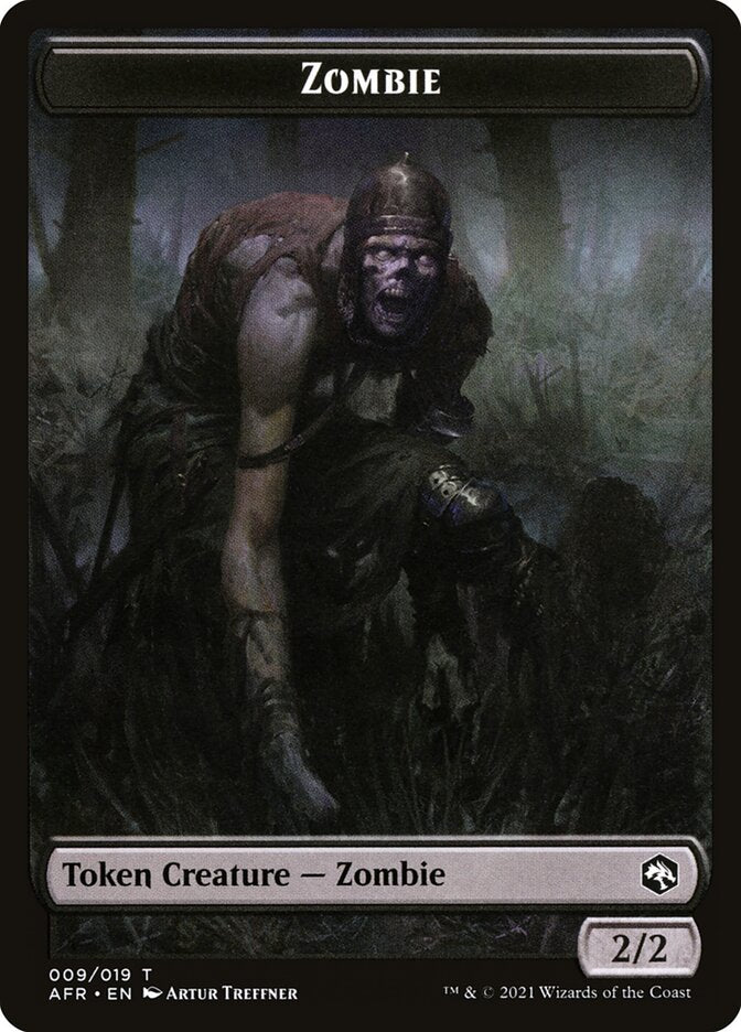 Zombie // Dog Illusion Double-Sided Token [Dungeons & Dragons: Adventures in the Forgotten Realms Tokens] | Nerdhalla Games