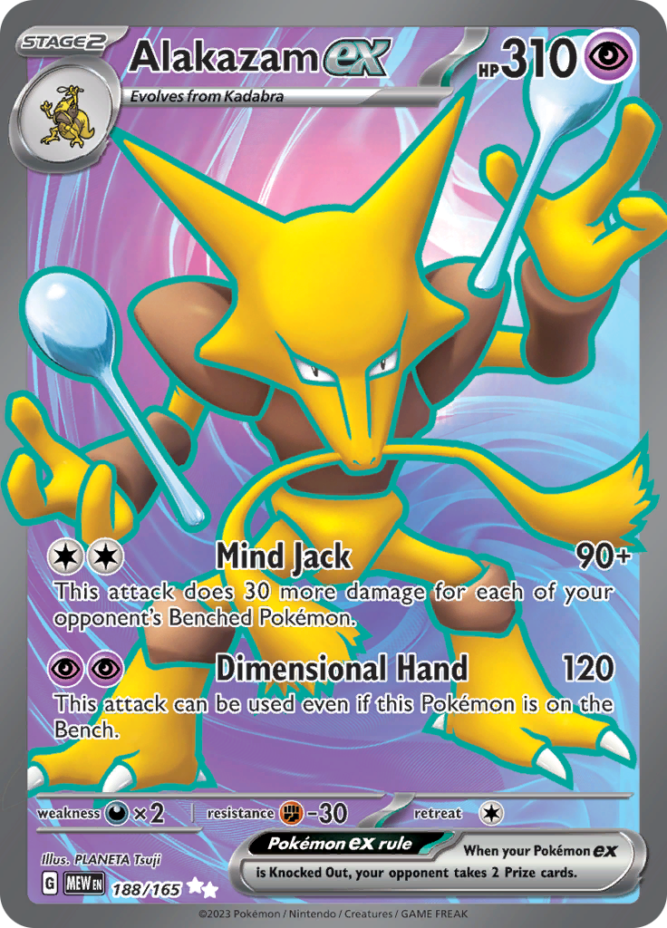 Alakazam ex (188/165) [Scarlet & Violet: 151] | Nerdhalla Games