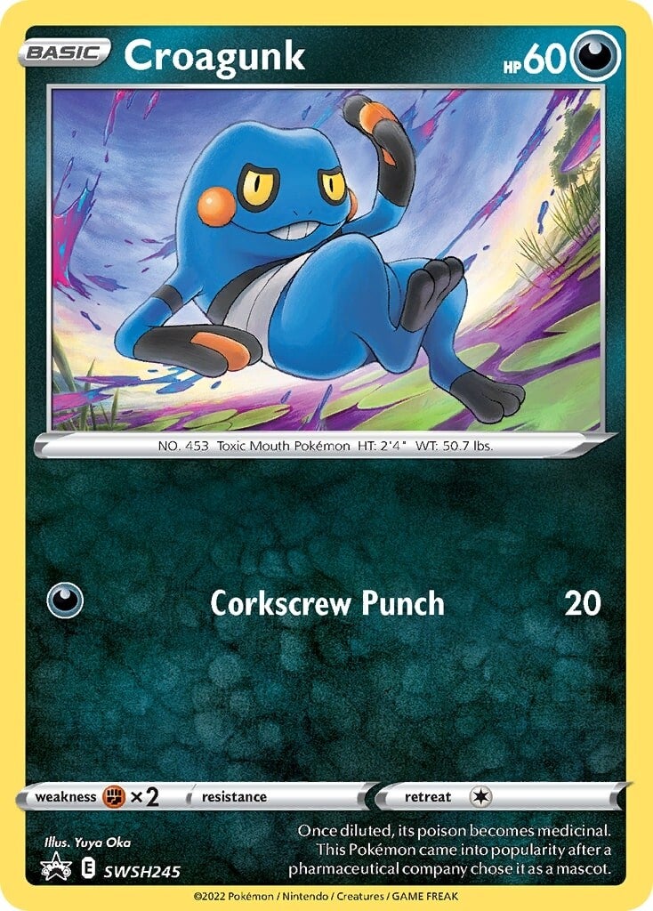 Croagunk (SWSH245) [Sword & Shield: Black Star Promos] | Nerdhalla Games