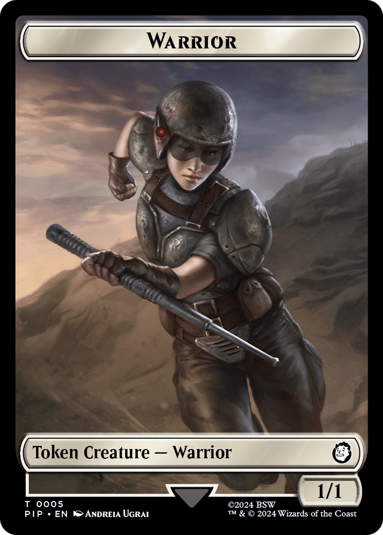 Energy Reserve // Warrior Double-Sided Token [Fallout Tokens] | Nerdhalla Games