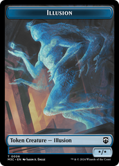 Illusion (Ripple Foil) // Servo Double-Sided Token [Modern Horizons 3 Commander Tokens] | Nerdhalla Games