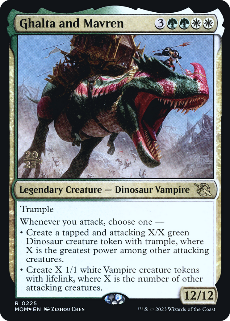 Ghalta and Mavren [March of the Machine Prerelease Promos] | Nerdhalla Games