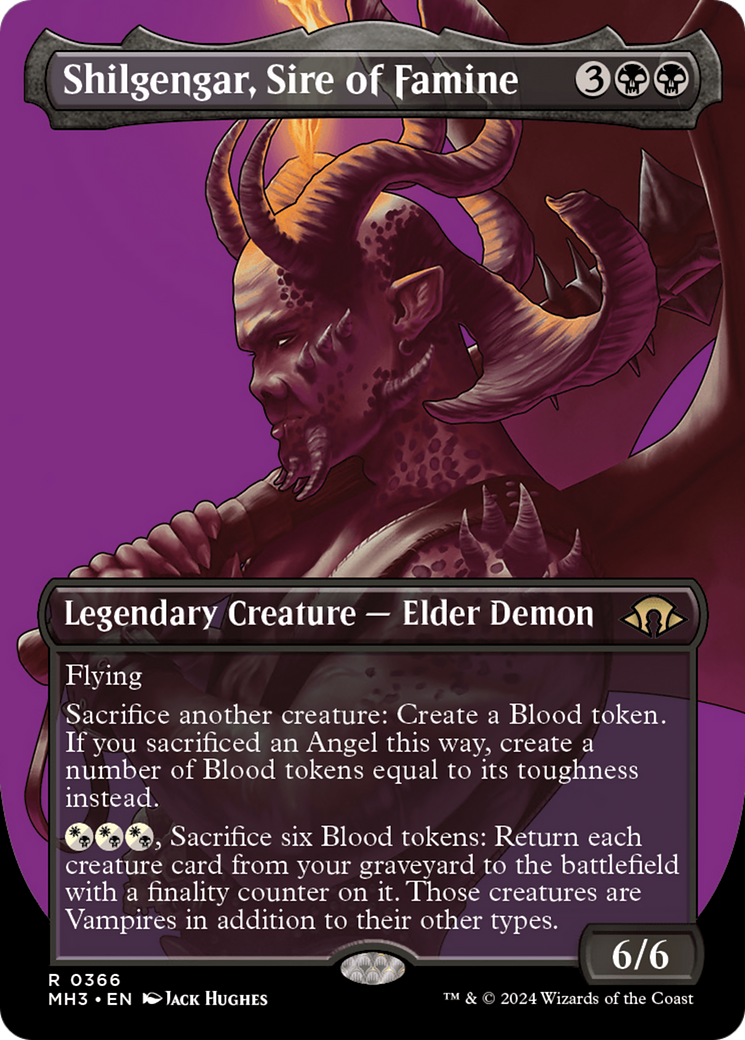 Shilgengar, Sire of Famine (Borderless) [Modern Horizons 3] | Nerdhalla Games