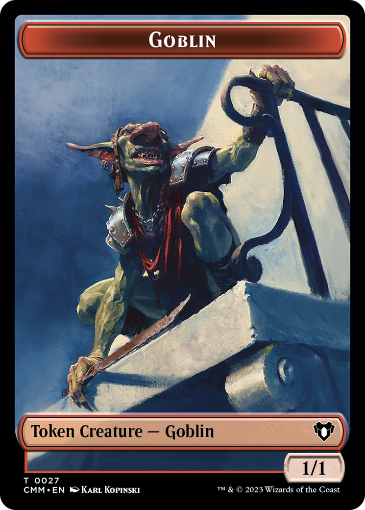 Goblin Token [Commander Masters Tokens] | Nerdhalla Games