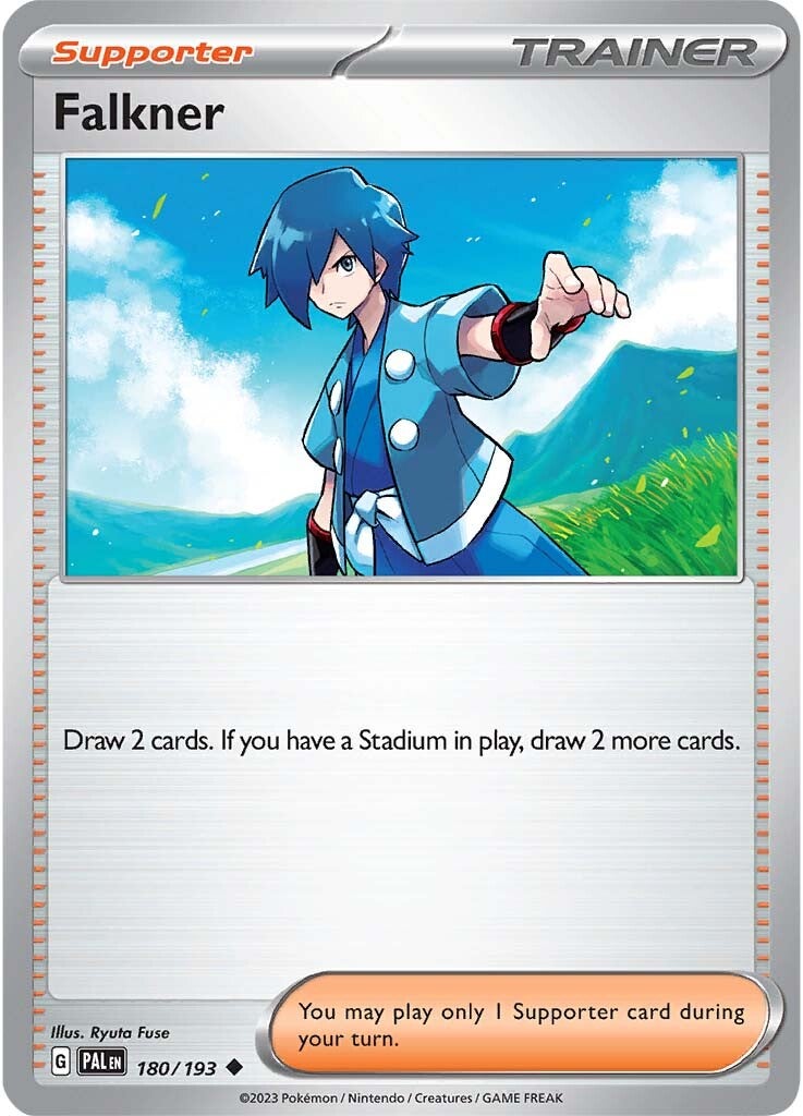 Falkner (180/193) [Scarlet & Violet: Paldea Evolved] | Nerdhalla Games