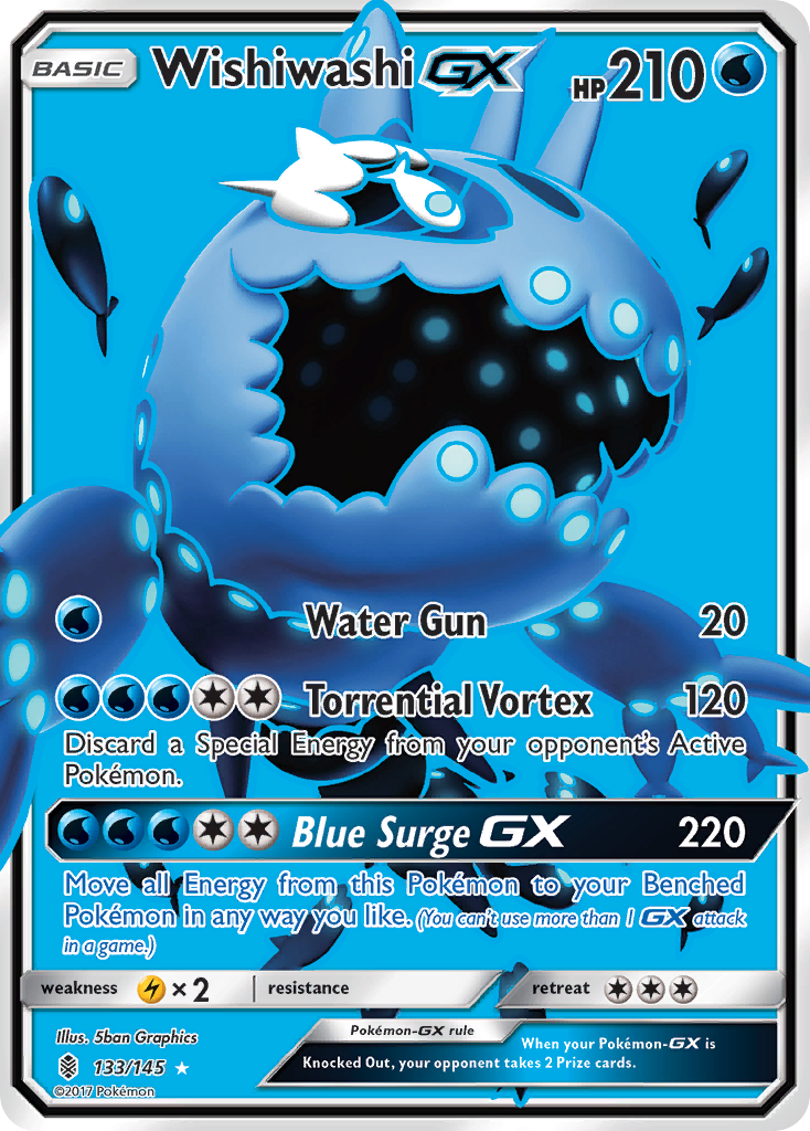 Wishiwashi GX (133/145) [Sun & Moon: Guardians Rising] | Nerdhalla Games