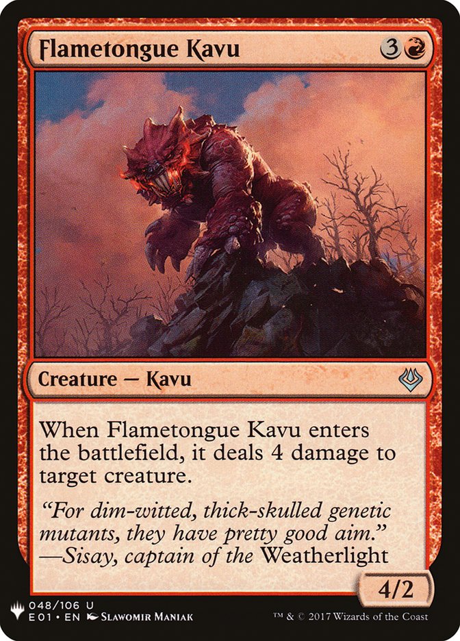 Flametongue Kavu [Mystery Booster] | Nerdhalla Games